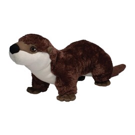 EcoBuddiez - Otter from Deluxebase. 16 Inch Otter Plush Toy. Eco Friendly Children Safe Otter Stuffed Animal Toys Made from Recycled Plastic Bottles.