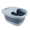 Foldable Foot Bath Basin with Massage Acupoint PP Silicone Foot