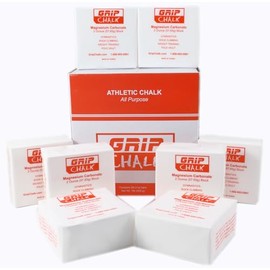 Grip Chalk Weightlifting and Gymnastics Chalk 1 lb. Box (8 x 2oz Bars)