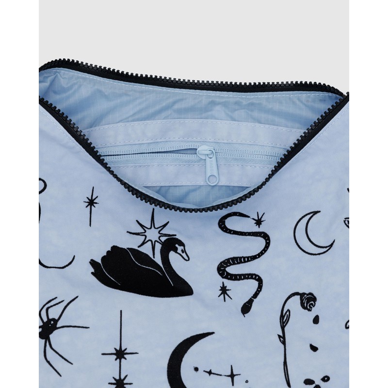 BAGGU Medium Nylon Crescent Bag - Embroidered Ballet Icons