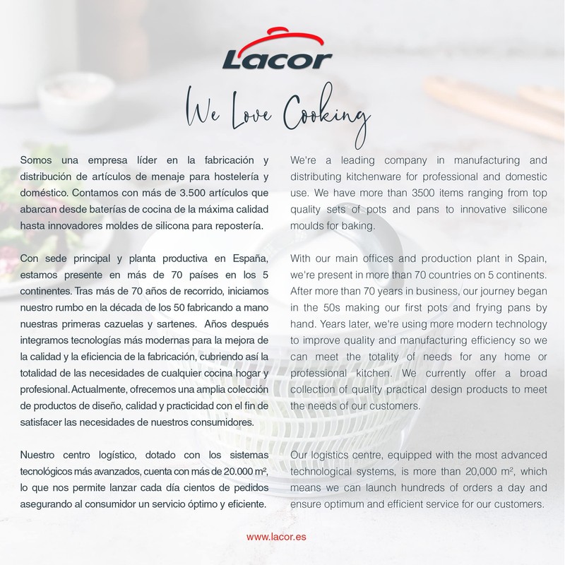 Lacor 61400 Mini Spinner with High Speed, EasySpeed System, 3
