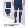 Jako Children's Manchester 2.0 Sports Shorts, blue, 152
