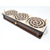 House of Cribbage : Spiral Design Continuous Cribbage Board/Box Inlaid