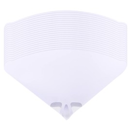 sourcing map 60Pcs Paper Paint Strainer 150 Micron 190mmx100mm Cone Paint Screen Funnel Nylon Mesh for Filtering Paint Gasoline Fuel