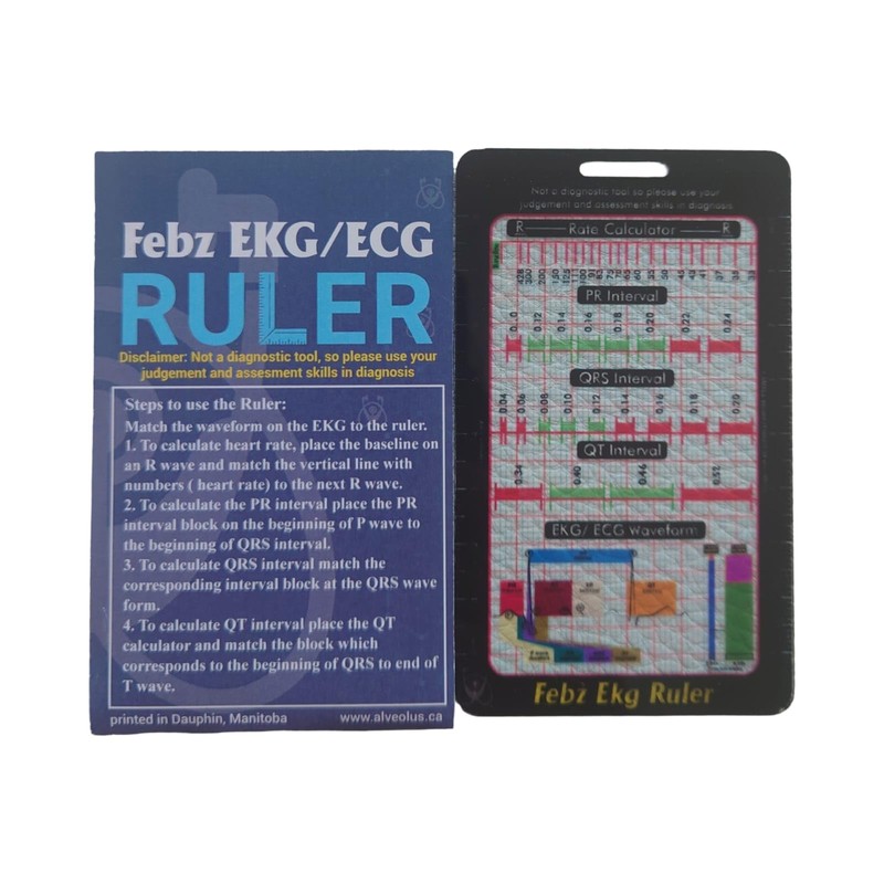 Febz EKG/ECG Ruler for Measuring intervals