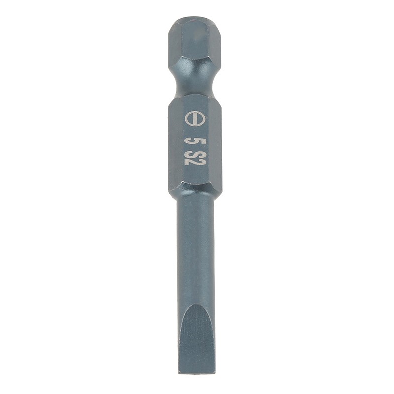 10pcs 1/4inch Hex Shank 50mm S2 Alloy Steel Slotted Screwdriver