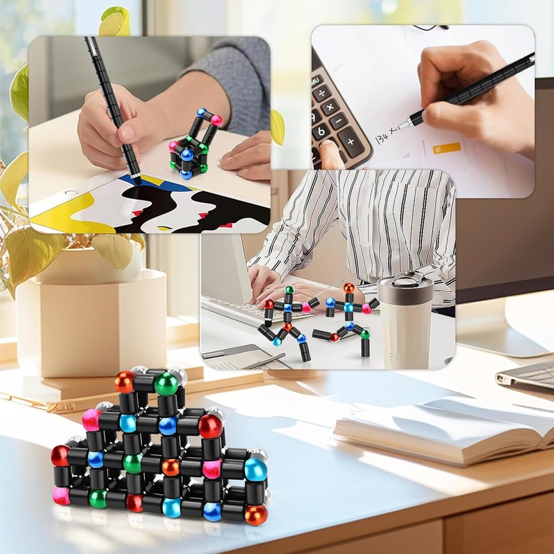 Magnetic Fidget Pen, Decompression Magnetic Toy Pen, Funny Gifts for