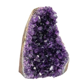 TRUENERGY Polished Quartz Crystal Cluster – 0.5 To 10 lbs Raw Amethyst Stone Rounded Edge – Grade A+ Dark Purple Geode for Home Decoration, Healing, and Positive Energy (Less Then 0.25 lbs)