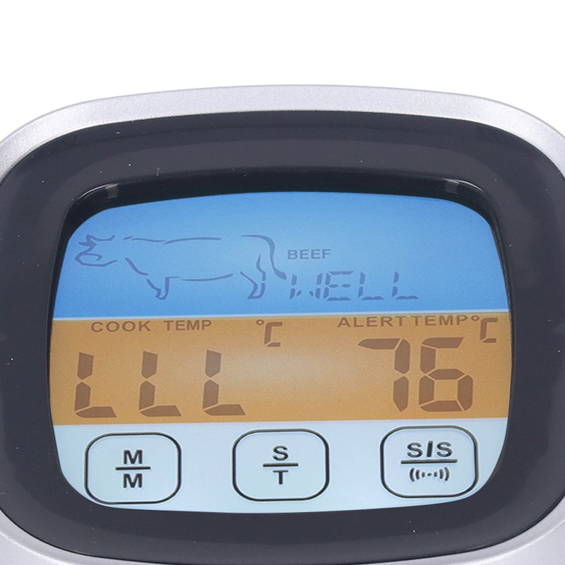 Digital Meat Thermometer LED Display Accurate Reading Meat Temperature Gauge