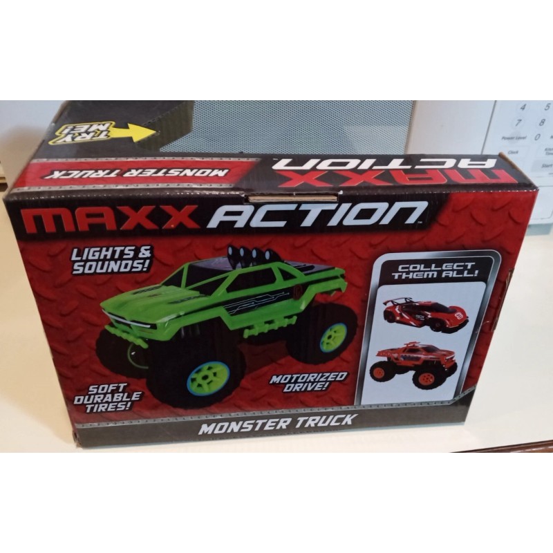 Maxx Action Motorized Monster Truck Toy - Green - New