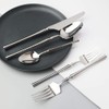 JASHII 20-piece 18/10 Stainless Steel Silver Flatware/Cutlery/Tableware Set Service for