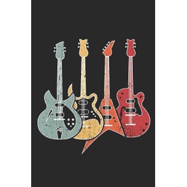 Vintage E-Bass: A5 Blanko • Notebook • Notizbuch • Taschenbuch • Journal • Tagebuch - Ein lustiges Geschenk für Freunde oder die Familie und die besten Bassisten der Welt