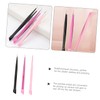 Mikinona 3pcs Dual Ended Nail Tweezers Versatile Press Head Tweezers