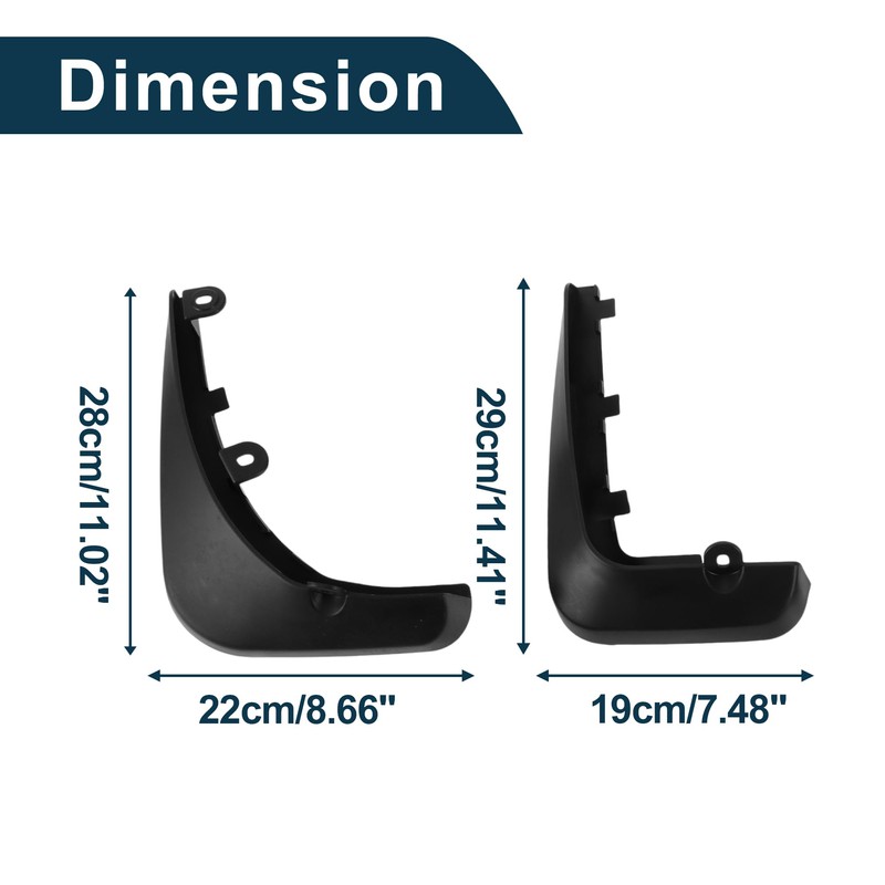 TUCKBOLD Mud Flaps Splash Guards for Volkswagen Beetle A4 2005-2011