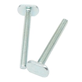 Xadnitu 20 Pieces 1/4"-20 T Track Bolt 2-1/2" Length, T Slot Drop-in Sliding Bolts, Iron Bolt Screw with T Shaped Head for Hardware, Fixture Accessories and Woodworking Jigs