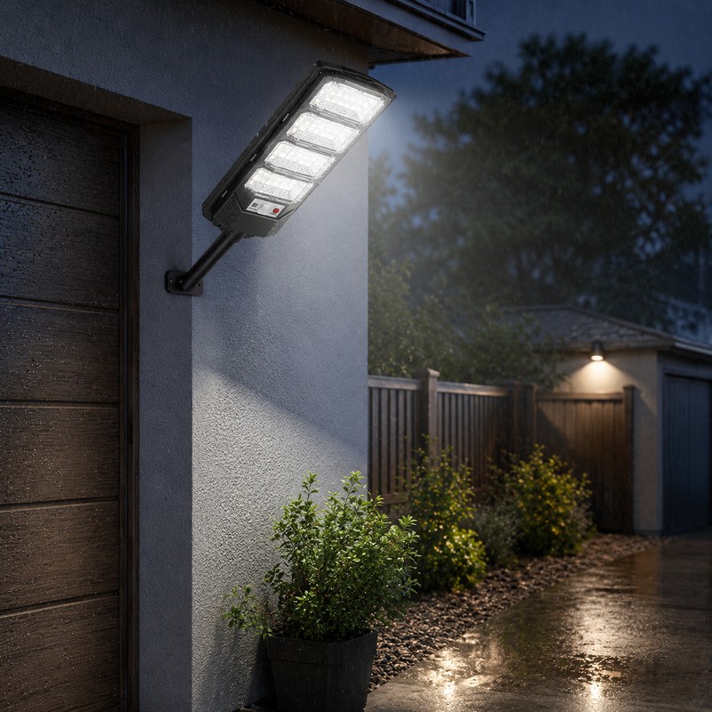 Solar Motion Sensor Wall Light for Outdoor Use – Cordless