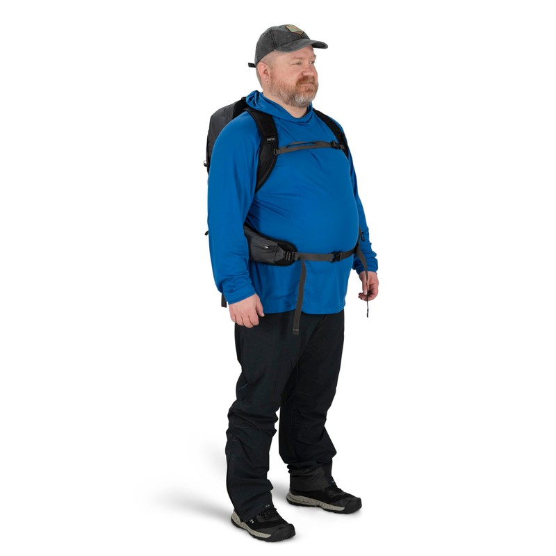 Osprey Talon 22L Men's Hiking Backpack with Hipbelt, Eclipse Grey,