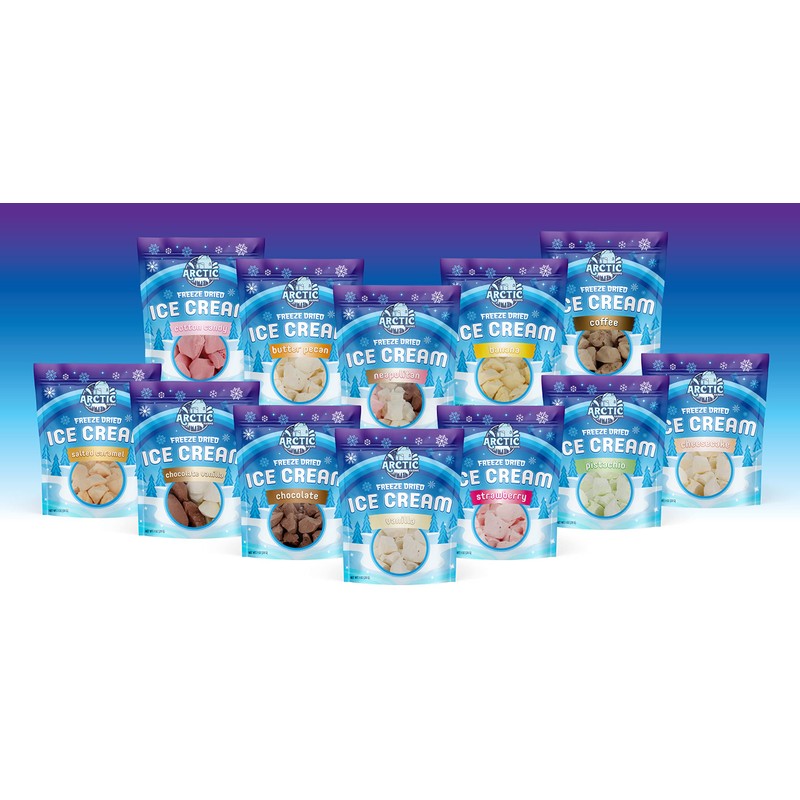Arctic Farms Freeze Dried Ice Cream that Does Not Melt