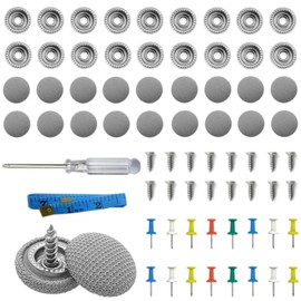 Car Ceiling Drop Repair Rivets, 60 Pieces, Repair Buttons, Roof Rivets, Automotive Roof Repair Rivets, Suitable for Fixing Automotive Interior Ceiling Cloth, Installation Tool Included