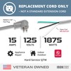 Iron Forge Cable Flat Plug 12 Gauge Power Cord Replacement