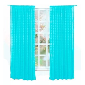 Elefantito Cortinas Lisas Largas Color Turquesa Soft Elefantito