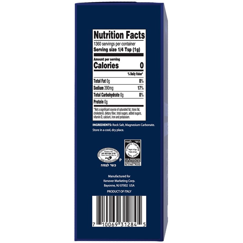 Tuscanini Kosher Sea Salt, 3lb (2 Pack) | Sicilian Kosher