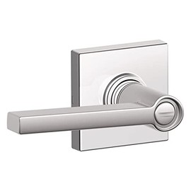 SCHLAGE J40SOL625COL J40-SOL-COL Solstice Privacy Door Lever Set with Decorative Collins Trim (Formerly Dexter)