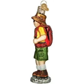 OLD WORLD CHRISTMAS HIKER BLOWN GLASS CHRISTMAS ORNAMENT 24199