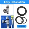 25076RP Washer and Ring Kit (12-Pack) - Replacement O-Ring Rubber