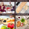Foldable Bamboo Charcuterie Board Set - Unique Cheese Cutting Board