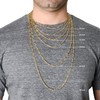 Kooljewelry 14k Yellow Gold Filled Solid Figaro Link Necklace (4.35