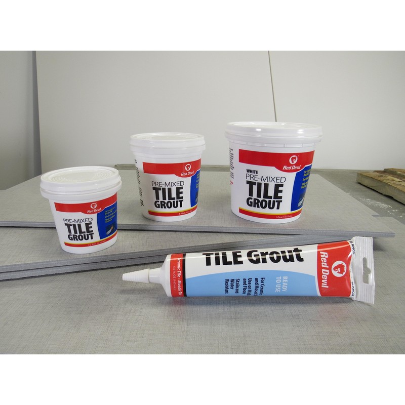 Red Devil 0425 Pre-Mixed Tile Grout Squeeze Tube, 5.5 oz.,