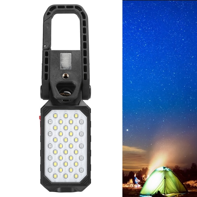 Portable LED Work Light USB Rechargeable Folding Working Lamp Flashlight