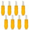 8 Jumbo Corn Skewers - Stainless Steel Cob Forks Holders,