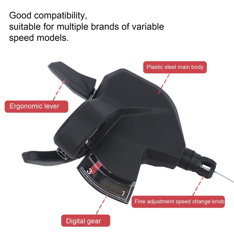 LeBycle 24 Speed Bicycle Derailleur Shifter Impact Resistance Left Right