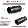 MuRealy 1.5-2.5 Inch Inlet Exhaust Tip Adjustable, 3" inlet 4"