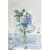 Floroom 300pcs Rose Petals Dusty Blue Faux Silk Flower Petals