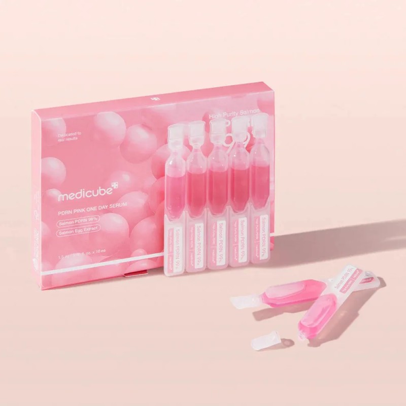 Ampulas Medicube 99% Pdrn Salmon Rosa 10 pcs One Day