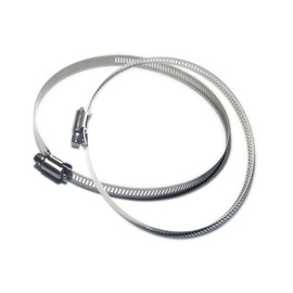 Stainless Steel Adjustable Hose Clamp, Hose Band, Pipe Clamp, Pack of 2 (Diameter Φ 9.1 - 10 inches (232 - 254 mm)
