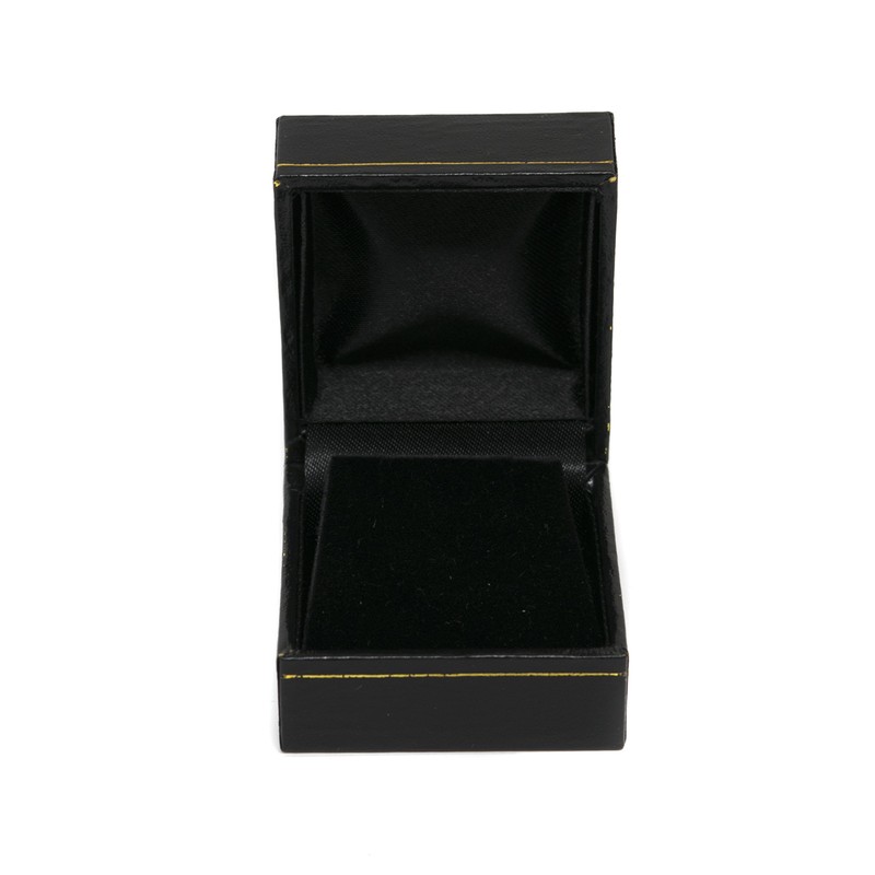 Novel Box Black Jewelry Box for Earrings 2.1x1.9x1.25 Inches -