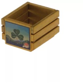 Houseworks Dollhouse Miniatures 1:12 Scale Empty Fruit Crate with Decal #IM69024C