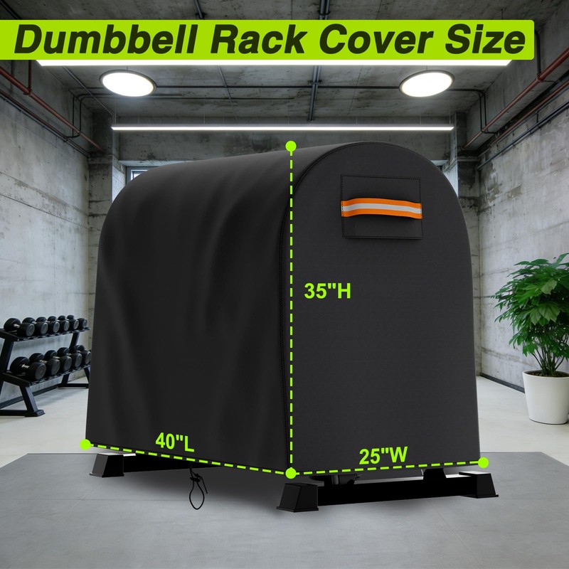 EVRBUL Dumbbell Weight Rack Cover Waterproof Dustproof Compatible with Home