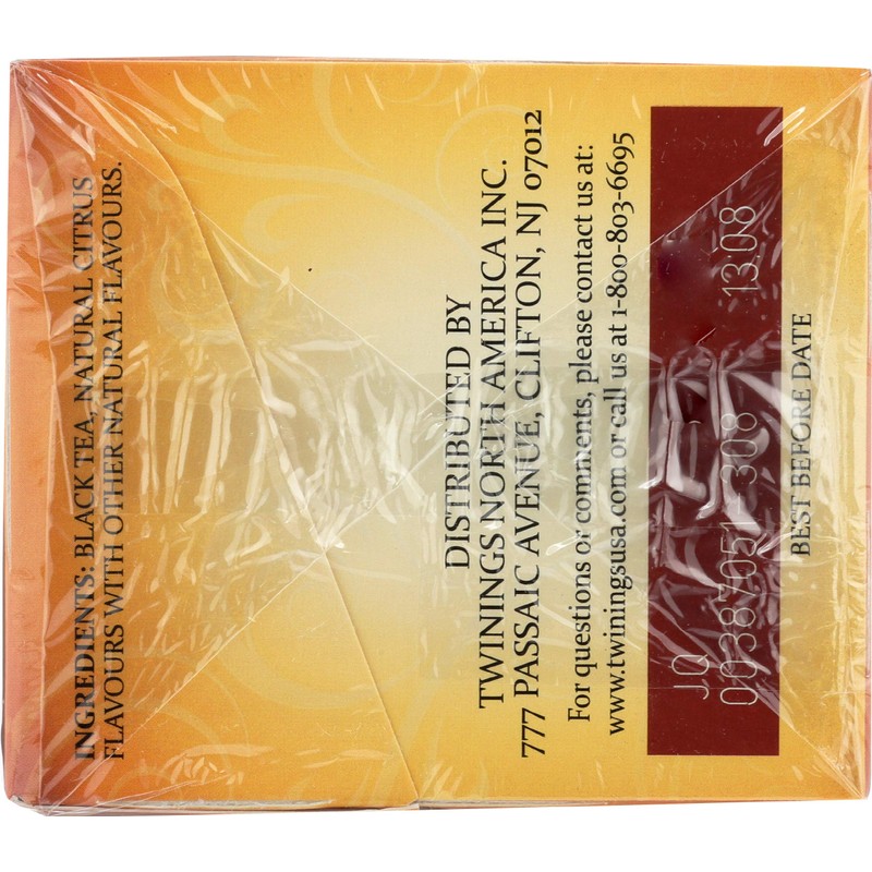 Twinings Tea From Grosvenor, Tea Earl Grey Extra Bold, 20