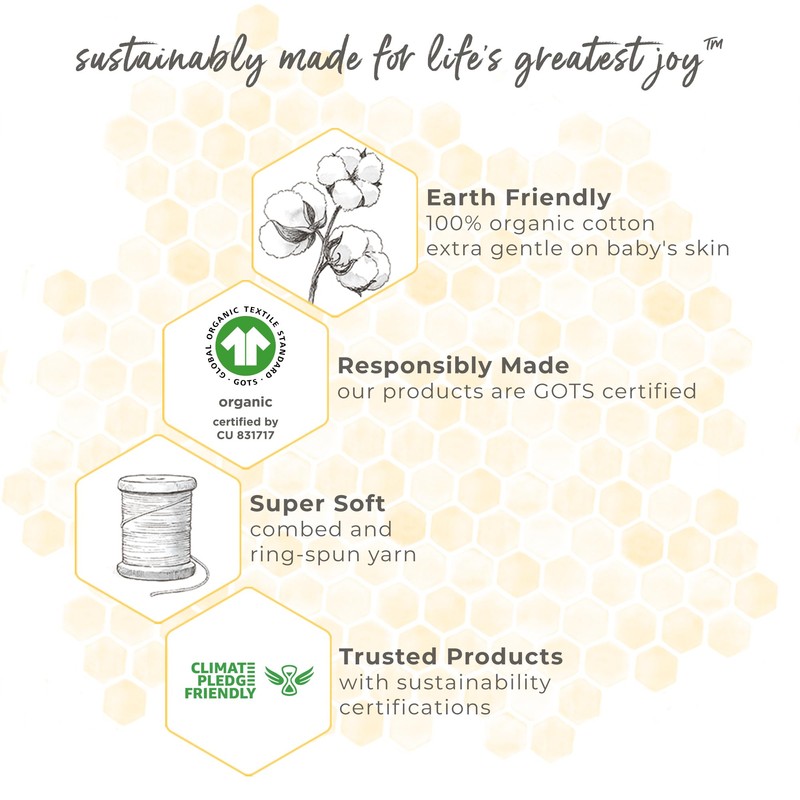 Burt's Bees Baby Beekeeper Wearable Blanket Winter, Organic Cotton Swaddle