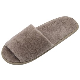 ZOLLNER 10 Paar Einwegslipper Gästehausschuh in Fango - Frottierslipper für Reise, Spa, Sauna und Zuhause - Rutschhemmende Sohle - offene Spitze - Einheitsgröße - Hotelqualität