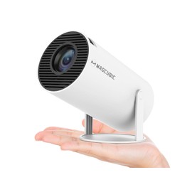 Magcubic Magcubic Projector 4K with WiFi and Bluetooth, Mini Portable Proyector with Auto Keystone, Outdoor Movie for Bedroom, 200 ANSI, 180 Degree Rotation, Built-in Apps Android 11.0 OS