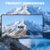 DASIAUTOEM 100 Inch Canvas Projector, 16:9 HD 4K Projector Screen