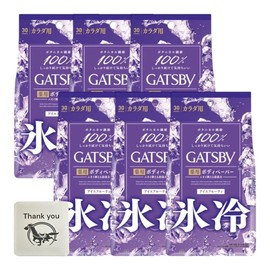 マンダム ギャツビー アイスデオドラント ボディペーパーN アイスフルーティの香り 徳用 30枚入り 6個セット + Kunutonnオリジナルロゴ入りおまけ付