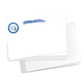 Desert Cactus Zeta Phi Beta Thank You Cards ZPB ZPhiB Divine 9 Stationery Cardstock 10 Pack Includes Envelopes Memo Party (Thank You Card Design C)