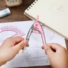 Mr. Pen- Compass and Protractor Set, Rogue Pink, Compass Geometry